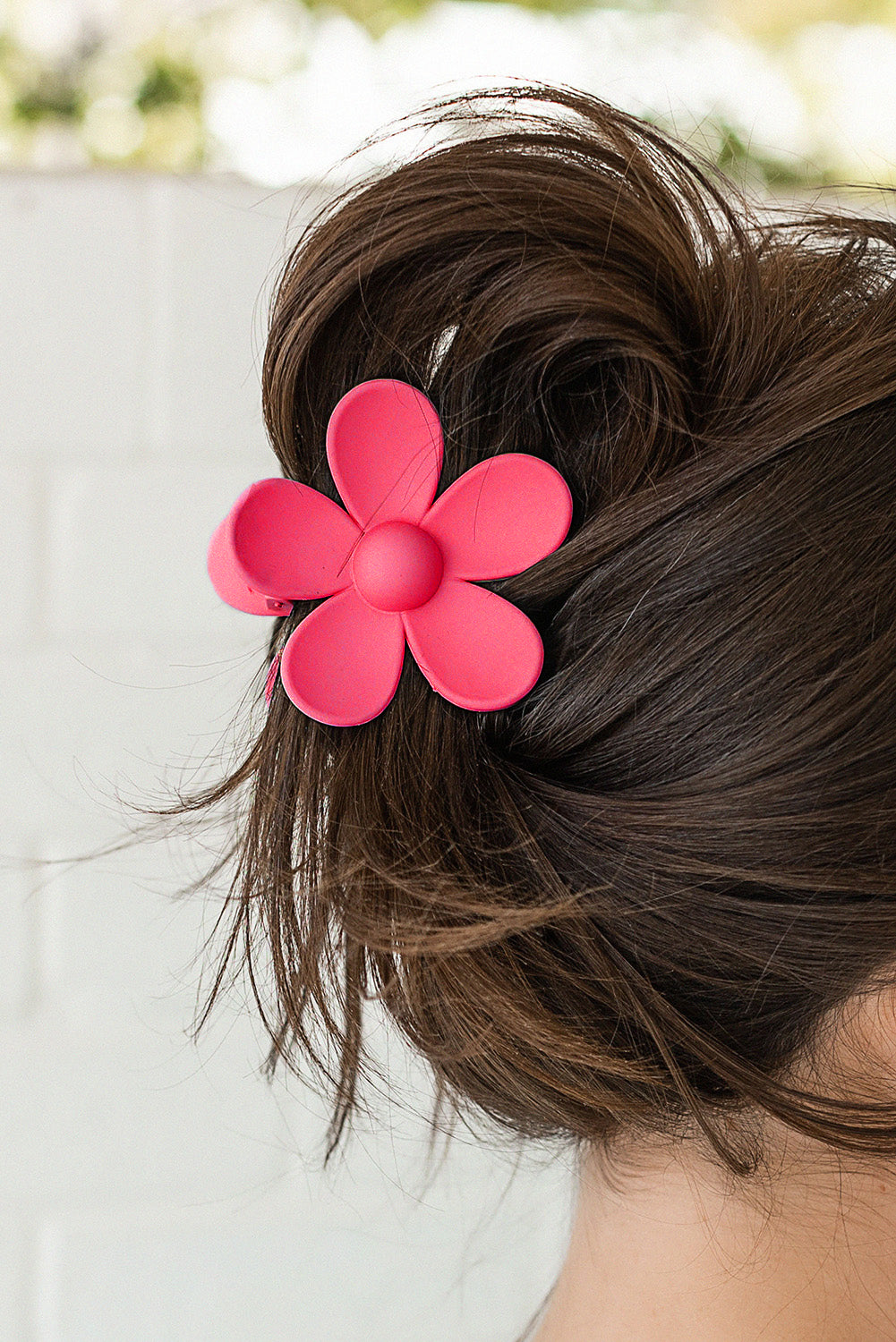 Rose Flower Hair Claw Clip